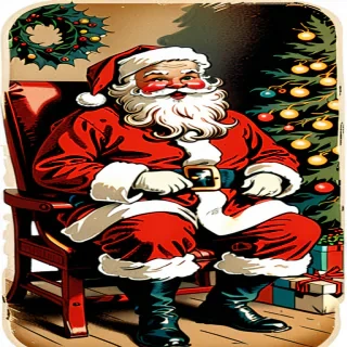 vintage santa png