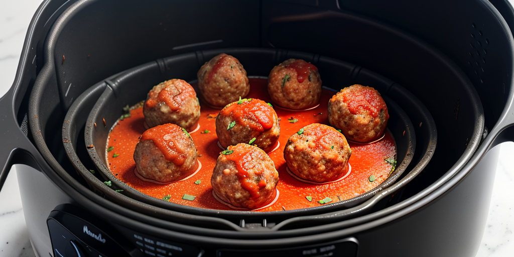 how long to cook frozen meatballs in air fryer