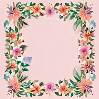free flower border clipart