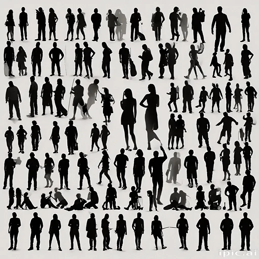 people silhouettes