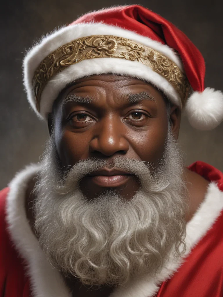 image of black santa