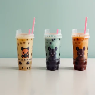 cute boba backgrounds