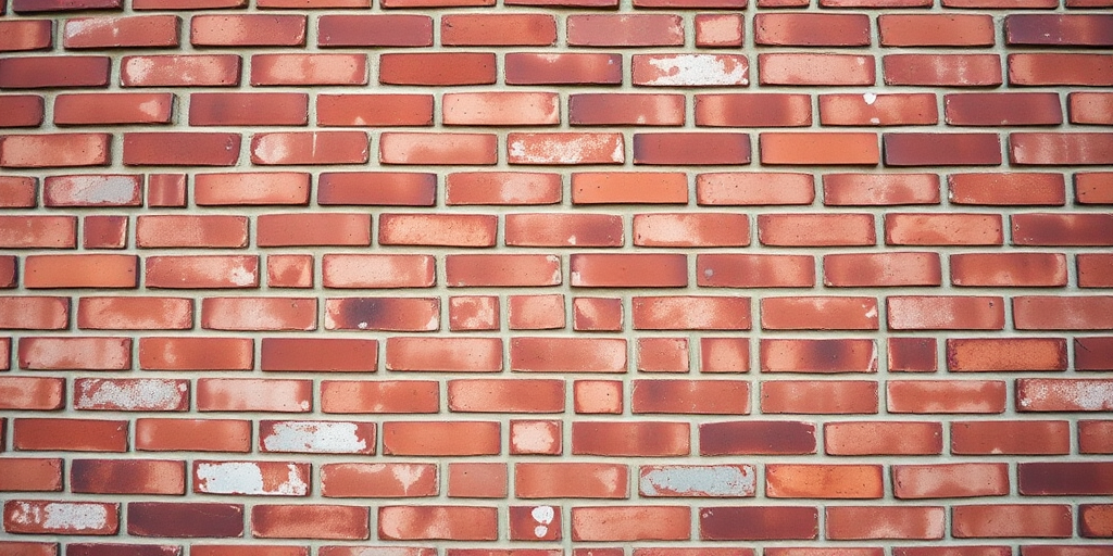 create a high-resolution image of a red brick wall with even spacing between bricks using a DSLR camera with a 50mm lens, aperture f/8, ISO 200, and a low angle view to enhance texture and detail.
