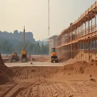 construction site background