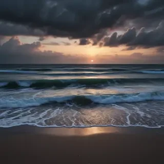 dark beach wallpaper