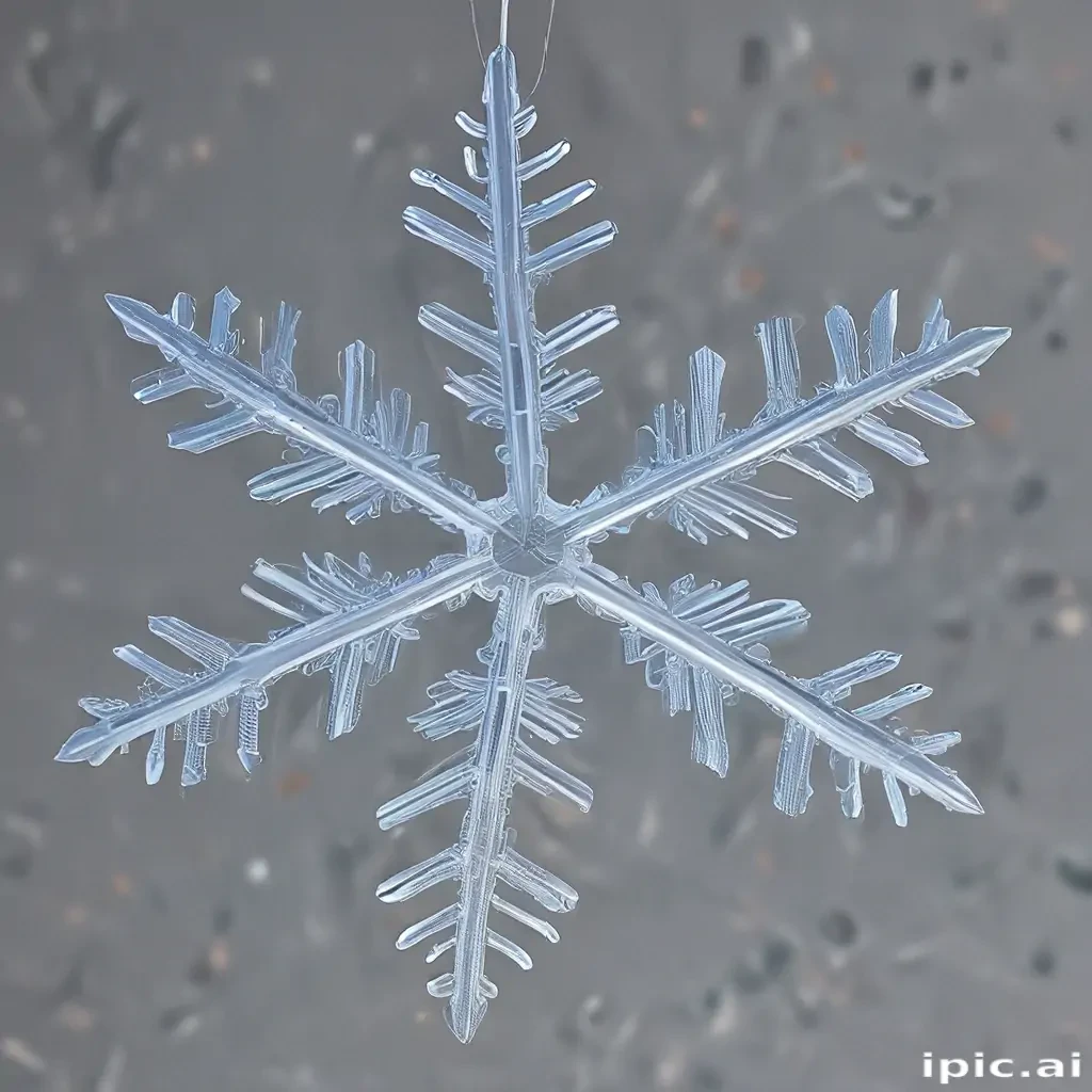 transparent snowflake