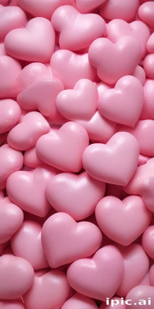 pink hearts aesthetic