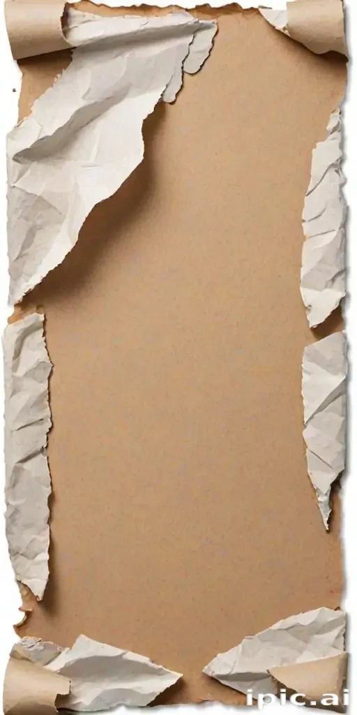 torn paper transparent