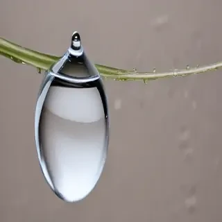 transparent water drop