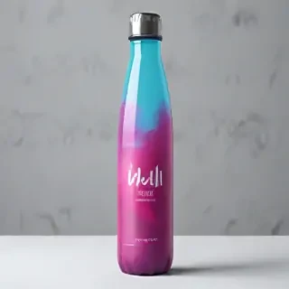 water bottle mockup