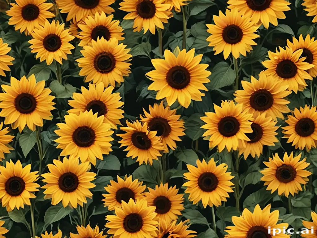 aesthetic sunflower background