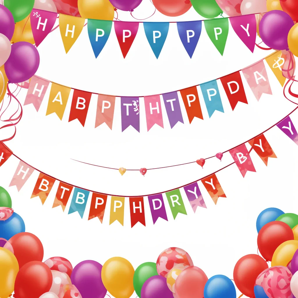 happy birthday banner png