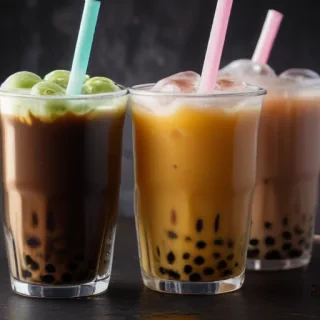 boba tea background