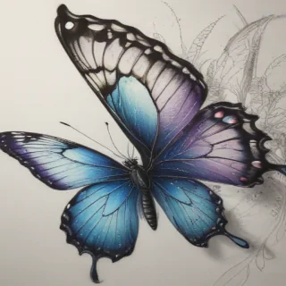 buterfly sketch
