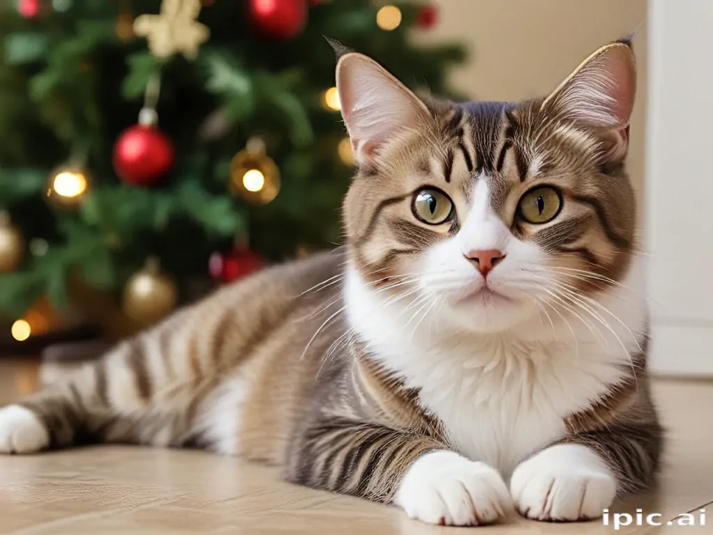 pictures of cats for christmas