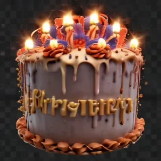 happy birthday transparent background