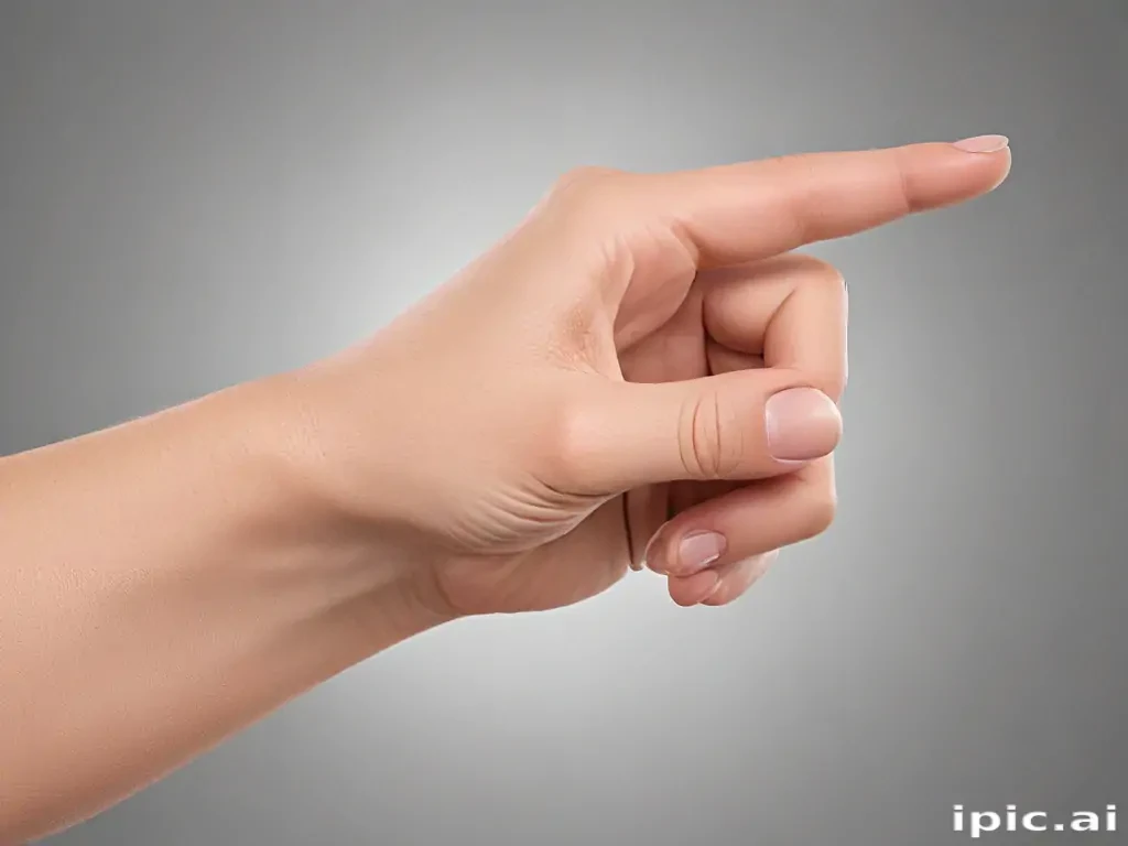 point finger png