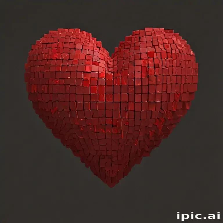 pixelated heart png