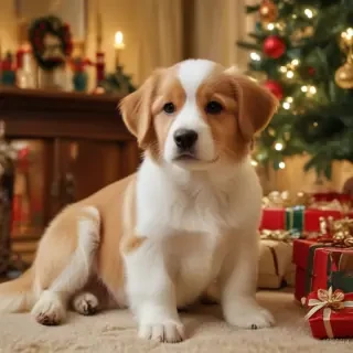 cute christmas dogs