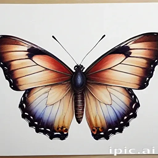 drawing pic of butterfly