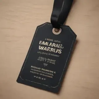 clothing tag mockup