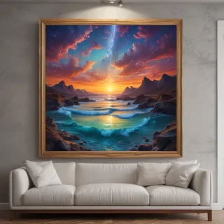 mockup wall art