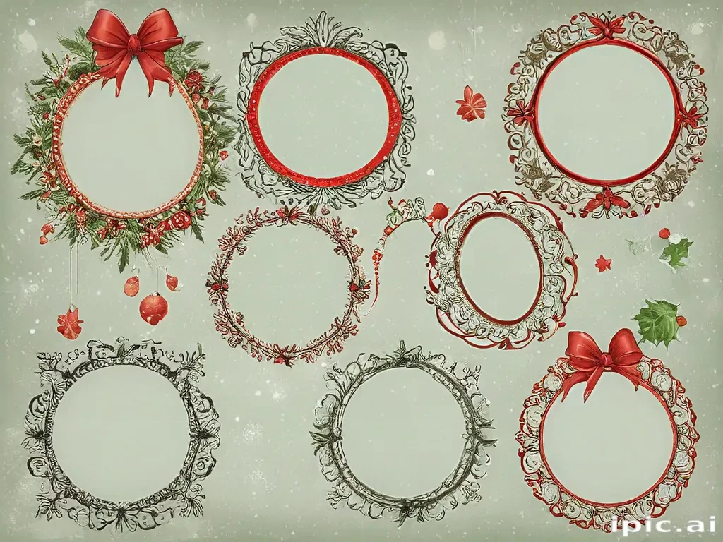 christmas clip art frames