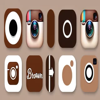 brown instagram highlight covers