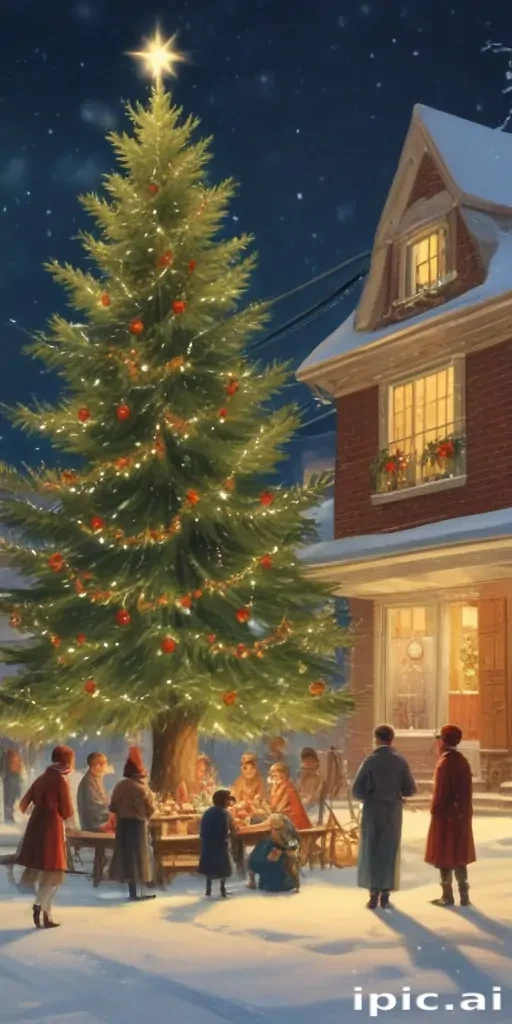 vintage christmas illustration