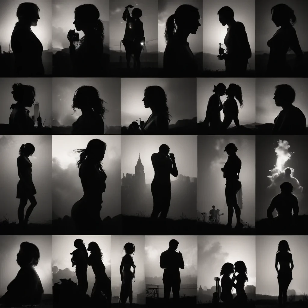 people silhouettes
