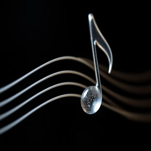 transparent music note