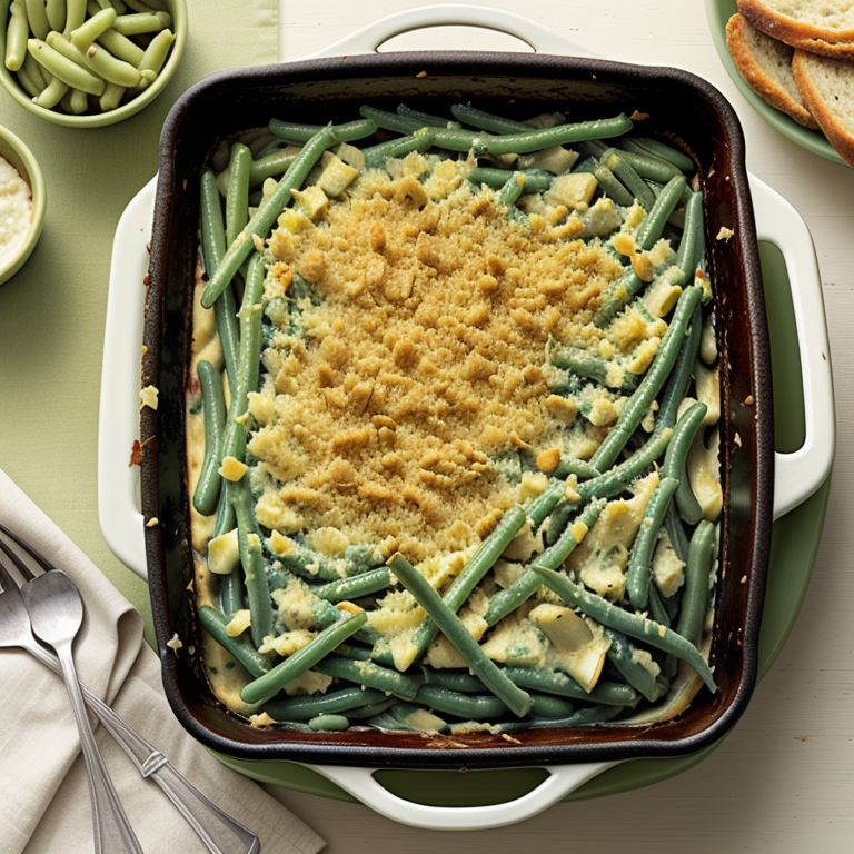 green bean & artichoke casserole