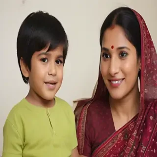 indian mom and son