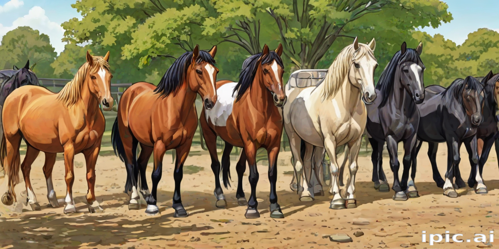 horses cartoon