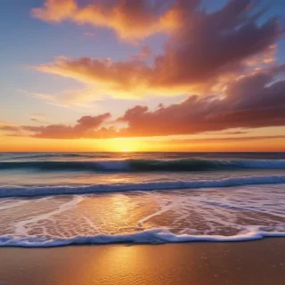 beach background sunset