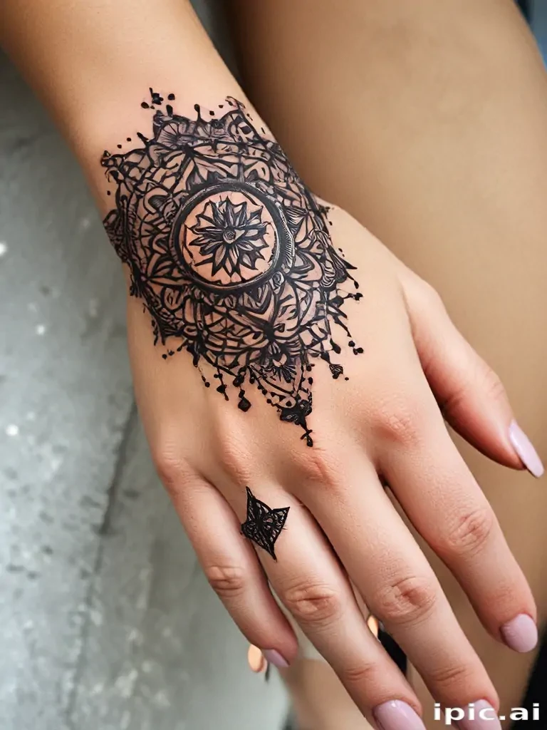 cute hand tattoos for black females