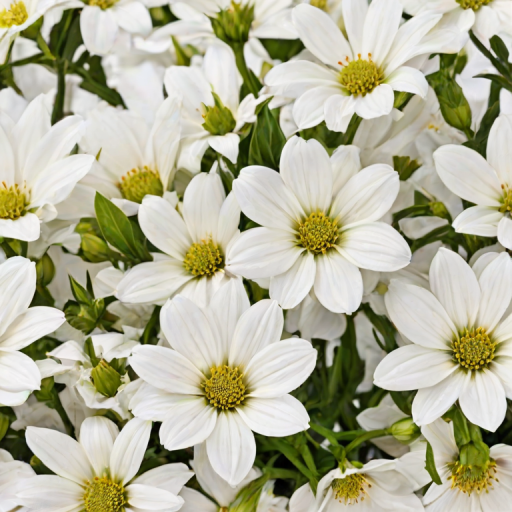 flowers white background