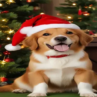 christmas dog backgrounds