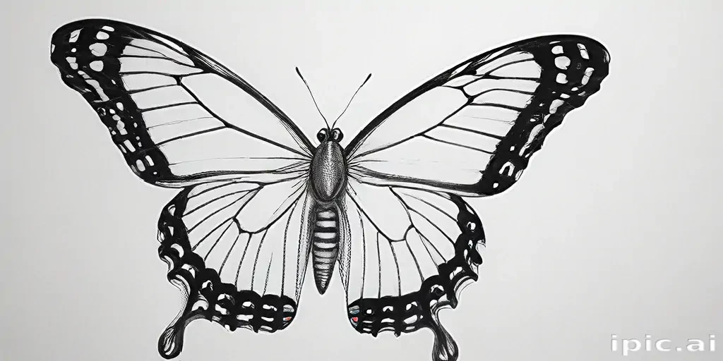 butterfly drawing outline