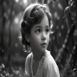 black and white cute
