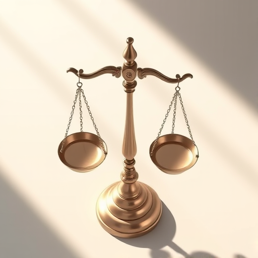 Create a highly detailed vector illustration of a balanced scale symbolizing justice with realistic shading and reflections, using a 50mm lens at f/8, ISO 100, under soft natural lighting from the left, captured in a top-down view on a high-resolution DSLR camera.