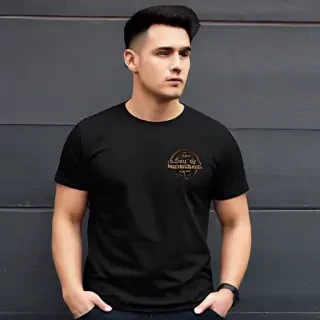 mockup tshirt black