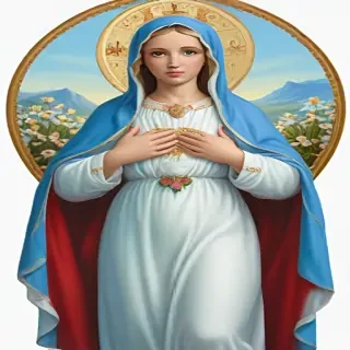 virgin mary clip art