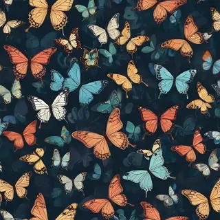 background with butterflies
