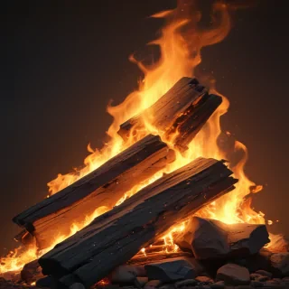 background with fire