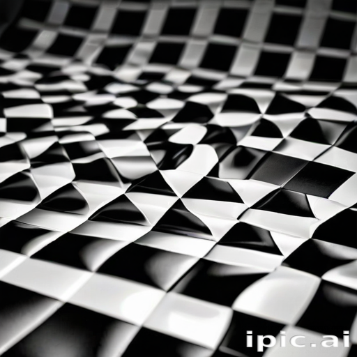 black and white checkered background