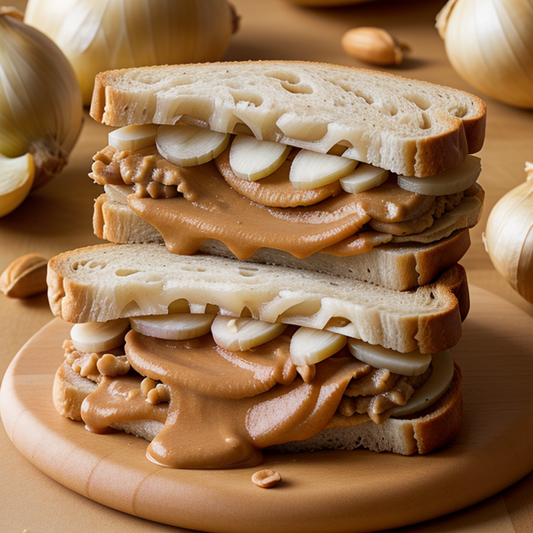 peanut butter and onion sandwich