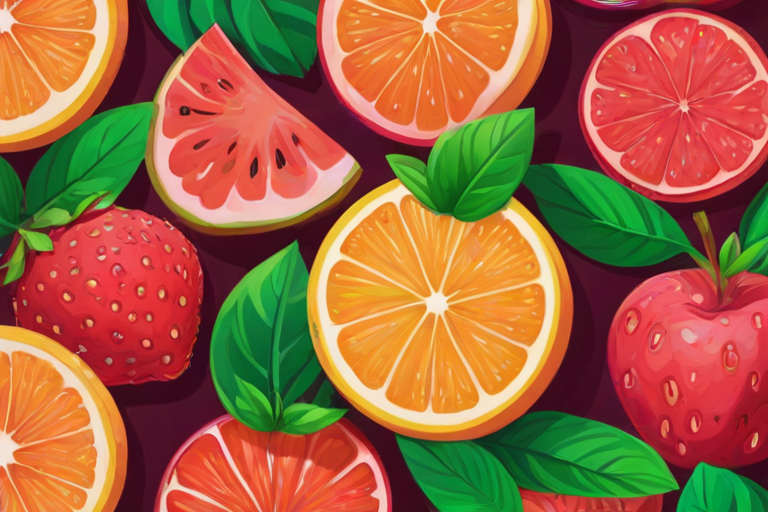 aesthetic fruit background