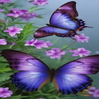 purple butterfly images