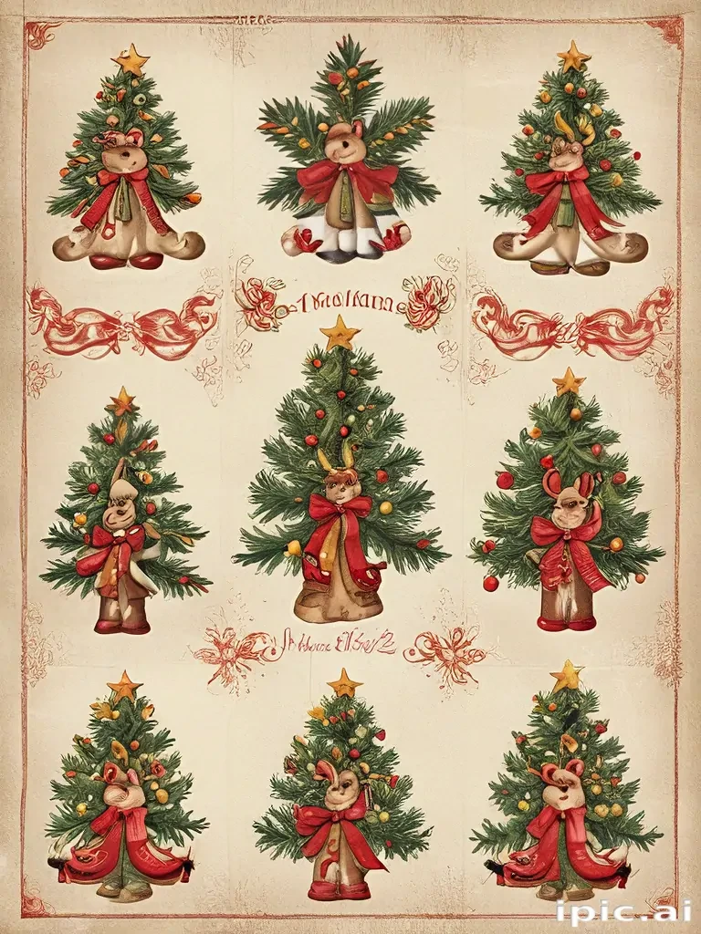 free printable vintage christmas pictures